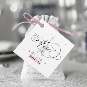 Etiquetas Para Recuerdos Gracias Paris Sweet 16 ID1162