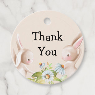 Etiquetas Para Recuerdos Gracias Personalizados Bunnies Favor Tags