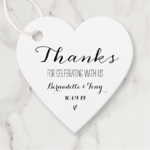 Etiquetas Para Recuerdos ¡Gracias Por Celebrarnos Con Nosotros! Boda Gracia