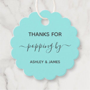 Etiquetas Para Recuerdos Gracias por comprar por el Boda Popcorn Gift Tag