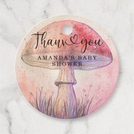 Etiquetas Para Recuerdos Gracias por el baby shower de Fly agaric