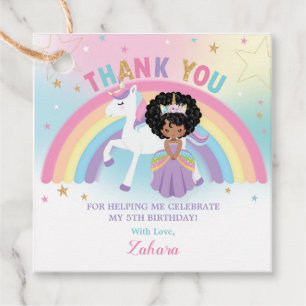 Etiquetas Para Recuerdos Gracias por el cumpleaños de las princesas african