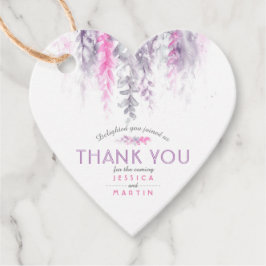 Etiquetas Para Recuerdos Gracias por el evento boda abstracto floral indigo