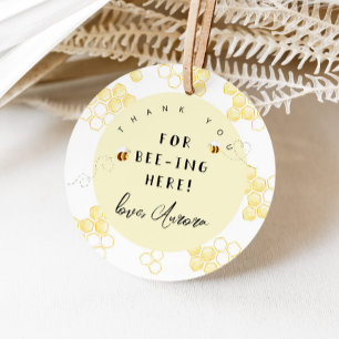 Etiquetas Para Recuerdos Gracias por estar aquí abeja bumble