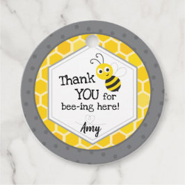 Etiquetas Para Recuerdos Gracias por estar aquí - Bumble Bee