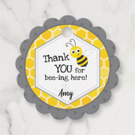 Etiquetas Para Recuerdos Gracias por estar aquí - Bumble Bee