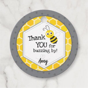 Etiquetas Para Recuerdos Gracias por hacer ruido - Bumble Bee