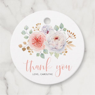 Etiquetas Para Recuerdos Gracias por las melodías acuáticas de Peonies y la