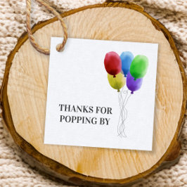 Etiquetas Para Recuerdos Gracias por pasarse, Balloon Gift Tag, Popcorn