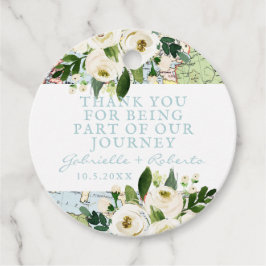 Etiquetas Para Recuerdos Gracias por ser parte de nuestro favor de mapa de 