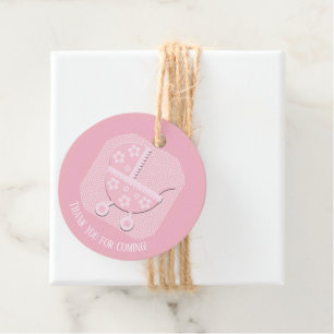 Etiquetas Para Recuerdos Gracias por venir Baby Shower rosado