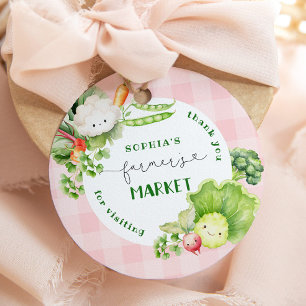 Etiquetas Para Recuerdos Gracias por visitar Farmers market cumpleaños