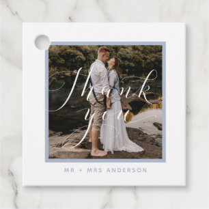 Etiquetas Para Recuerdos Gracias Script Moderno Photo Boda