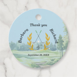 Etiquetas Para Recuerdos *Gracias Tema de Boda de Golf Personalizado Elegan