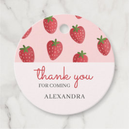 Etiquetas Para Recuerdos Gracias Watercolor Strawberry Baby Shower