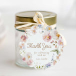 Etiquetas Para Recuerdos Gracias Wildflower Birthday Round<br><div class="desc">Añade un poco de capricho a tu cumpleaños de flor silvestre Gracias etiquetas de favor. No sólo se pueden usar estas etiquetas de agradecimiento en tus favores, sino que también se pueden usar como un placer para recordar el emocionante día. Nuestras Etiquetas de Favor de la Ronda de Cumpleaños Chica...</div>