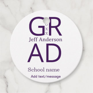 Etiquetas Para Recuerdos Grad typography modern graduation simple minimal c