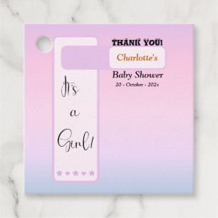 Etiquetas Para Recuerdos Gradiente Morado Ojos Lindos Texto Baby Shower