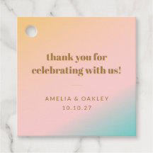 Gradiente Pastel Retro Personalizado único Boda gr