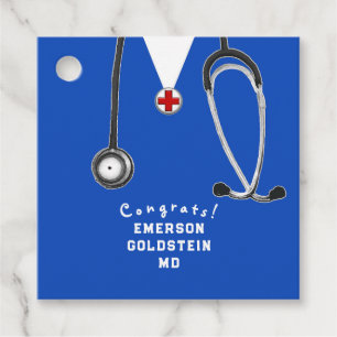 Etiquetas Para Recuerdos Graduación de la Facultad de Medicina de un Doctor