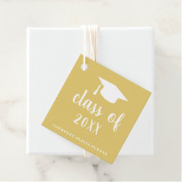 Etiquetas Para Recuerdos Graduación moderna de la pizarra de oro simple