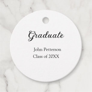 Etiquetas Para Recuerdos Graduado de 20XX graduación mínima simple
