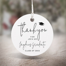 Etiquetas Para Recuerdos Graduado de guión moderno simple gracias