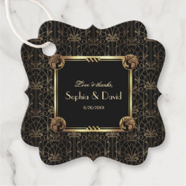 Etiquetas Para Recuerdos Gran Gatsby Art Deco Boda