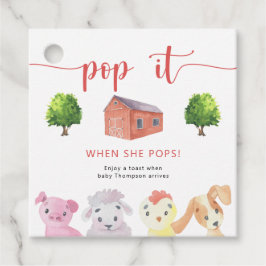 Etiquetas Para Recuerdos Granja - ¡Ábrela! ¡Cuando ella aparece!