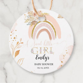 Etiquetas Para Recuerdos Grasa Boho Rainbow Pampas Gracias Baby Shower