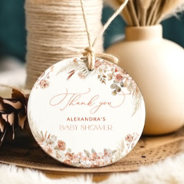 Etiquetas Para Recuerdos Grass Boho Pampas Grass Baby Shower Gracias