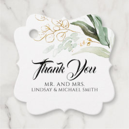 Etiquetas Para Recuerdos Greeneration Gold Leaves Cute Boda Gracias