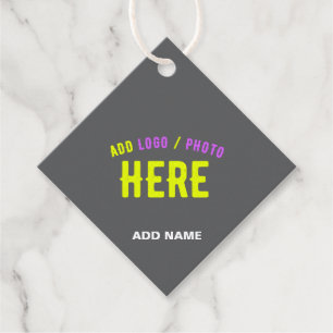 ETIQUETAS PARA RECUERDOS GRIS DE PERSONALIZABLE MODERNO ELEGANTE VERIFICADO