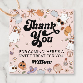 Etiquetas Para Recuerdos Groovy Ghost Halloween Party Gracias