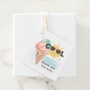Etiquetas Para Recuerdos Guay de verano Helados Tropicales