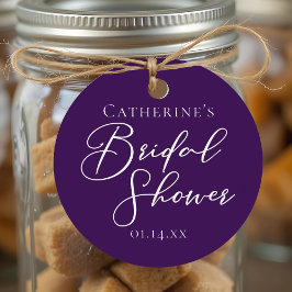 Etiquetas Para Recuerdos Guión blanco personalizado de la ducha de novia pú