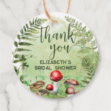 Guion de helechos de bosque de acuarela hongos ver