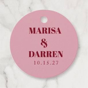 Etiquetas Para Recuerdos Guión manuscrito Boda personalizada sincera rosada