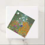 Etiquetas Para Recuerdos Gustav Klimt Flor Jardín Naturaleza<br><div class="desc">Un bonito cuadro del jardín,  un cuadro clásico de Gustav Klimt,  llamado Cottage Garden,  o Bauergarten,  1907,  que se encuentra cerca de un jardín de flores,  un cuadro de flores de colores.</div>