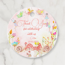 Etiquetas Para Recuerdos Hadas jardineras acuarelas niños cumpleaños gracia