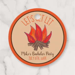 Etiquetas Para Recuerdos Hagamos el campamento de la fiesta de bachillerato