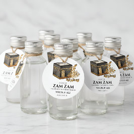 Etiquetas Para Recuerdos HAJJ MABRUR Zam Zam water Favor Tag