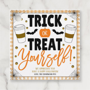 Etiquetas Para Recuerdos Halloween Coffee Apreciation Gift Tag