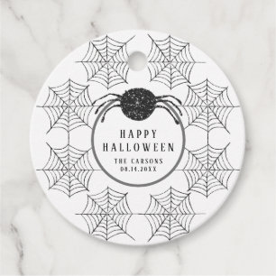 Etiquetas Para Recuerdos Halloween de moda en la web moderna Black Spider