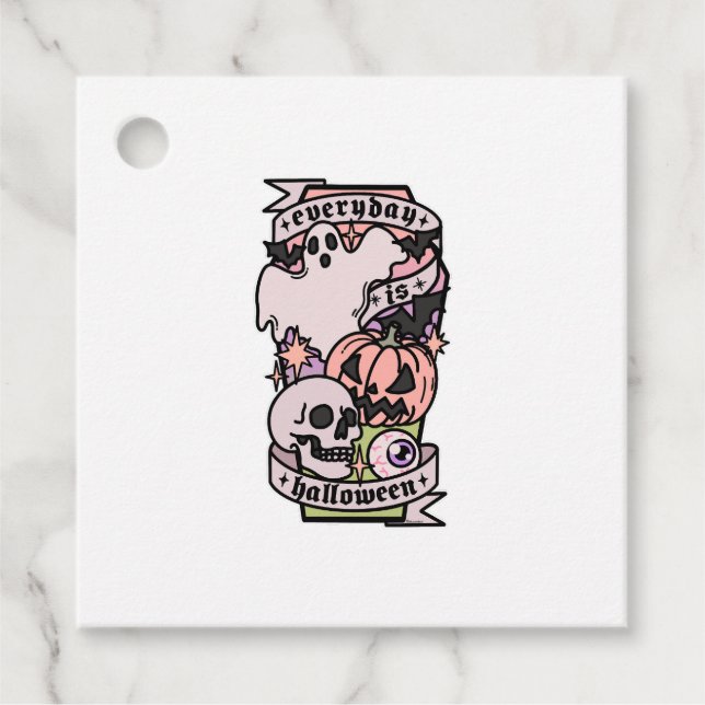 Etiquetas Para Recuerdos Halloween Everyday (Anverso)