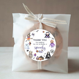 Etiquetas Para Recuerdos Halloween Ghost Fiesta de cumpleaños 1