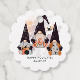 Etiquetas Para Recuerdos Halloween Gnomes Favor Tags