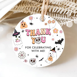 Etiquetas Para Recuerdos Halloween Groovy Ghost Primer cumpleaños