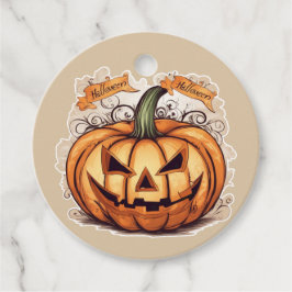 Etiquetas Para Recuerdos Halloween: Großer Kürbis - 