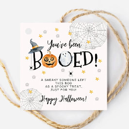 Etiquetas Para Recuerdos Halloween has sido abucheado Square Gift Tag
